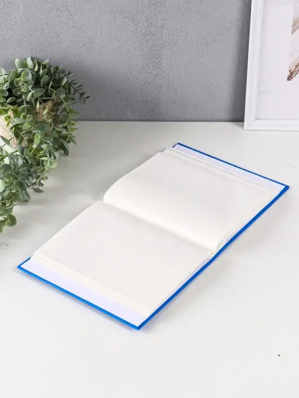 Фотоальбом 200 фото 10X15см, голубой, ПП карм.