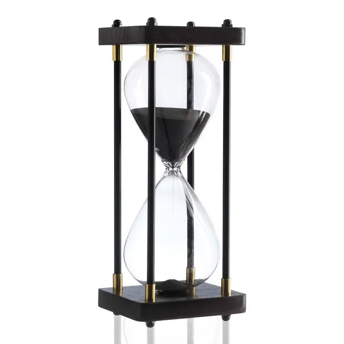 Часы песочные &laquo;Бесконечность&raquo;, на 30 минут, 25&times;9.5 см, чёрный песок