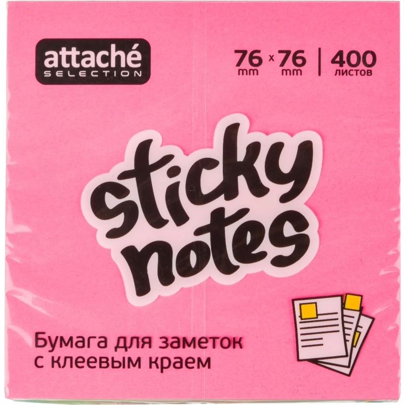 Стикеры Attache Selection куб 76х76, неон 8 цв. 40 0 л