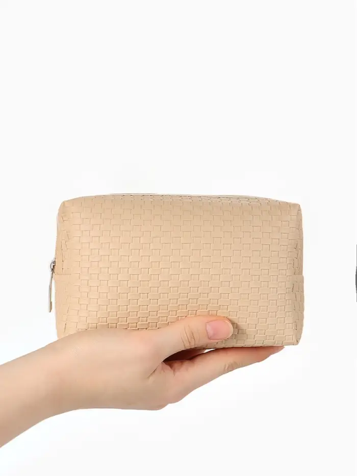 Косметичка дор Плетенка, 16*5*10, отдел на молнии, св. бежевый