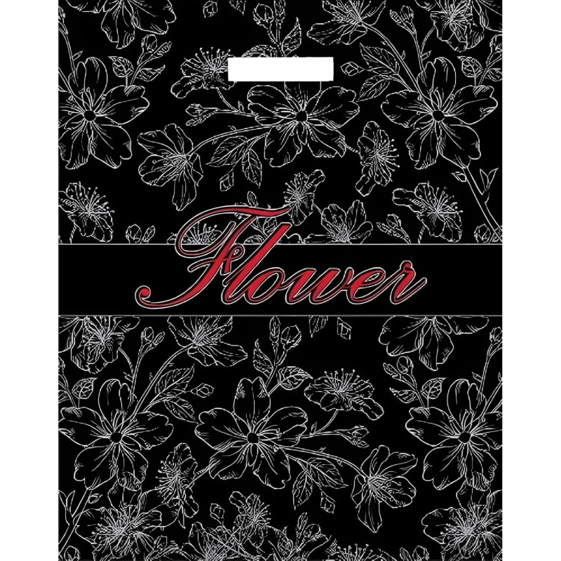 Пакет с вырубной ручкой 38х48+3 (40)  Флористик 50 шт/уп (ВУР02805)