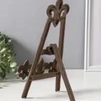 Подставка-держатель для книг чугун "Геральдическая лилия" 16х18х29 см