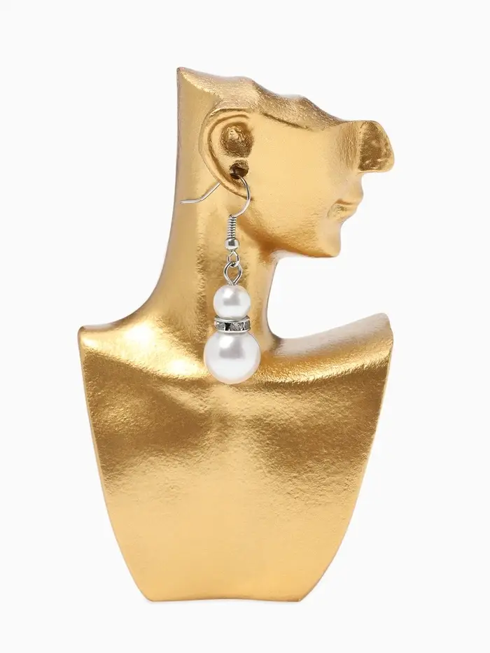 Бюст для украшений &laquo;Пол-лица&raquo;, мини, отверстие под серьгу, 6.6&times;6.8&times;11 см, золотой