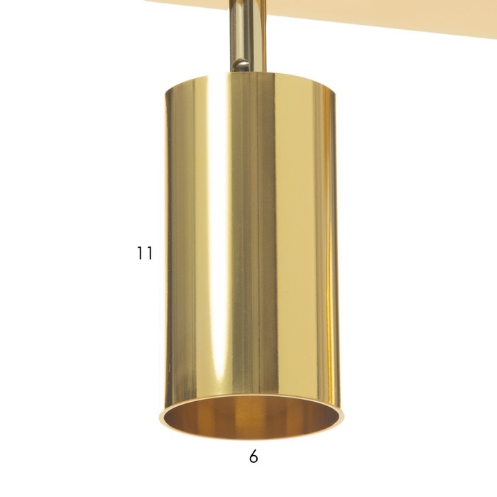 Спот Спот "Этнес" 3хGU10 золото 50х6,5х16,5 см