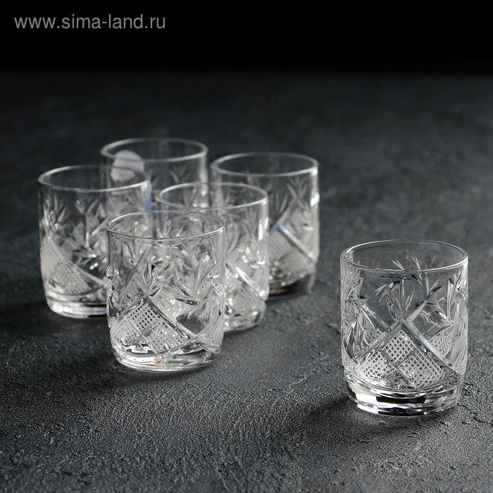 Набор стопок хрустальных для вина «Мельница», 50 мл, 6 шт Набор стопок хрустальных для вина «Мельница», 50 мл, 6 шт