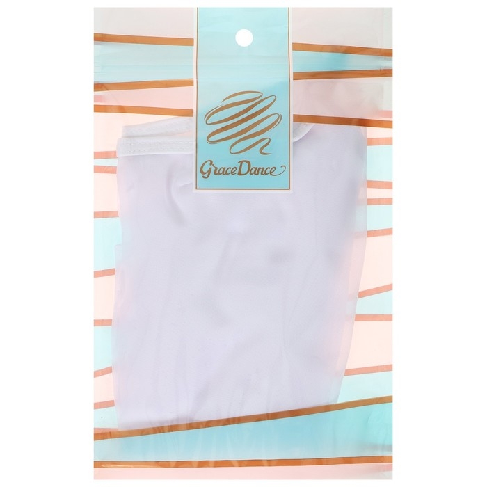 Юбка с запахом для гимнастики и танцев Grace Dance, р. 34-36, цвет белый Юбка с запахом для гимнастики и танцев Grace Dance, р. 34-36, цвет белый