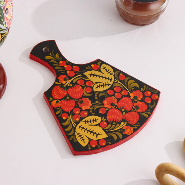 Доска разделочная «Лимонница», хохлома Доска разделочная «Лимонница», хохлома