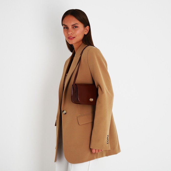 Сумка-мессенджер на клапане, цвет бордовый Сумка-мессенджер на клапане, цвет бордовый