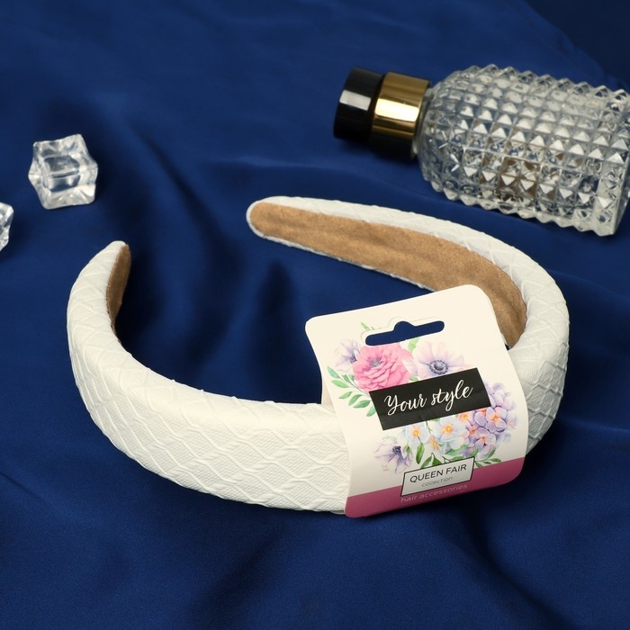 Ободок для волос Ободок для волос "Медовый" 3 см, бежевый