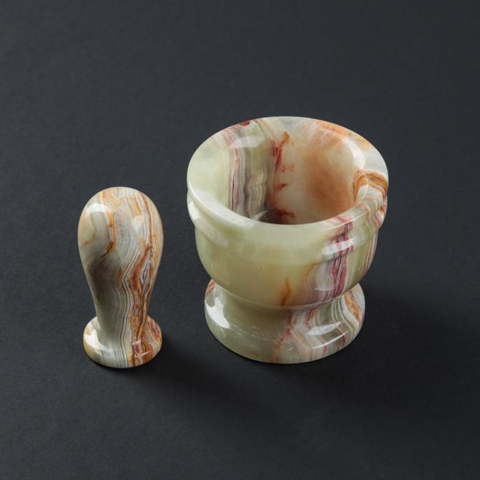 Набор ступка с пестиком, оникс 7 х 8 х 8,5 см Набор ступка с пестиком, оникс 7 х 8 х 8,5 см