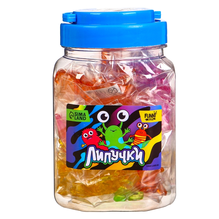 Липучка «Многоножки», цвета МИКС, в банке Липучка «Многоножки», цвета МИКС, в банке