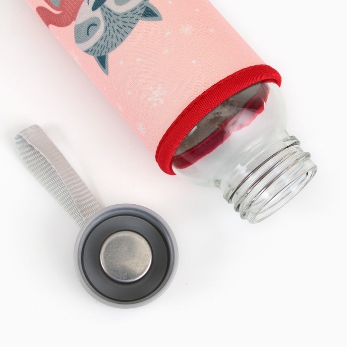 Новый год. Бутылка для воды «Енотик», 350 мл