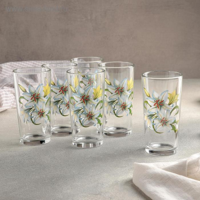 Набор стаканов «Букеты» для коктейля, 230 мл, 6 шт, рисунок МИКС Набор стаканов «Букеты» для коктейля, 230 мл, 6 шт, рисунок МИКС
