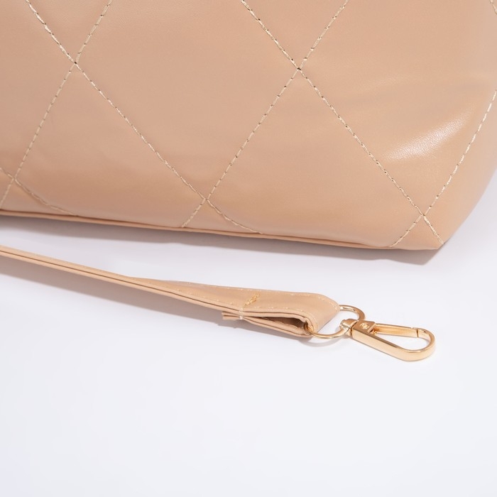 Сумка-багет на молнии, цвет бежевый Сумка-багет на молнии, цвет бежевый