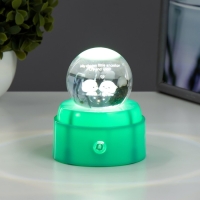 Ночник "Шар" LED USB АКБ МИКС 9х9х11 см RISALUX