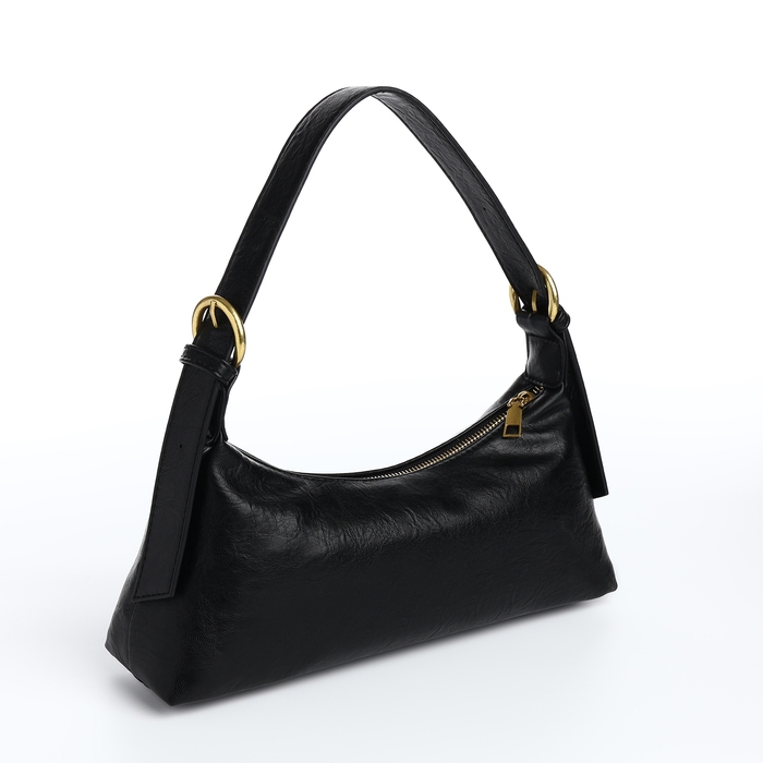 Сумка женская багет на молнии, цвет чёрный Сумка женская багет на молнии, цвет чёрный