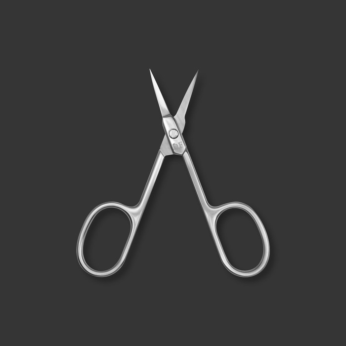 Ножницы маникюрные «Premium», для кутикулы, загнутые, узкие, 9,3 см, на блистере, цвет серебристый Ножницы маникюрные «Premium», для кутикулы, загнутые, узкие, 9,3 см, на блистере, цвет серебристый