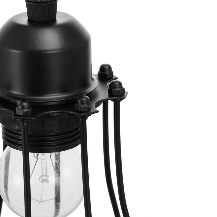 Светильник BayerLux 2403171/1 E27 40Вт черный 11х11х122 см Светильник BayerLux 2403171/1 E27 40Вт черный 11х11х122 см