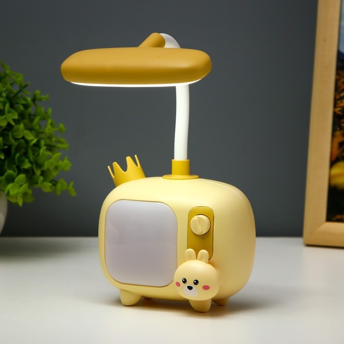 Настольная лампа  Настольная лампа "Зайка" LED 3Вт USB АКБ МИКС 6х9,5х22,5 см RISALUX