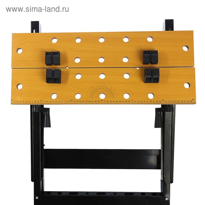 Верстак-тиски ТУНДРА, складной, 605 х 635 х 780 мм, профиль 25 х 25 мм, нагрузка до 100 кг