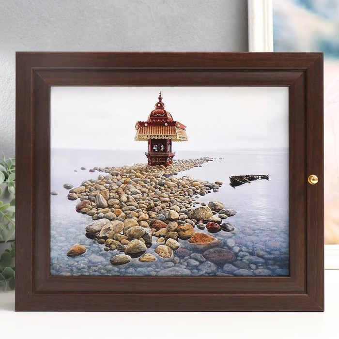 Ключница Ключница "Берег" венге 26х31 см МИКС