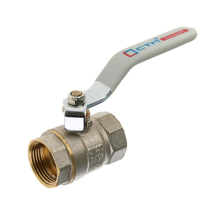 Кран шаровой  Кран шаровой "СТМ" Стандарт, PN40, внутренняя/внутренняя резьба 3/4", рычаг