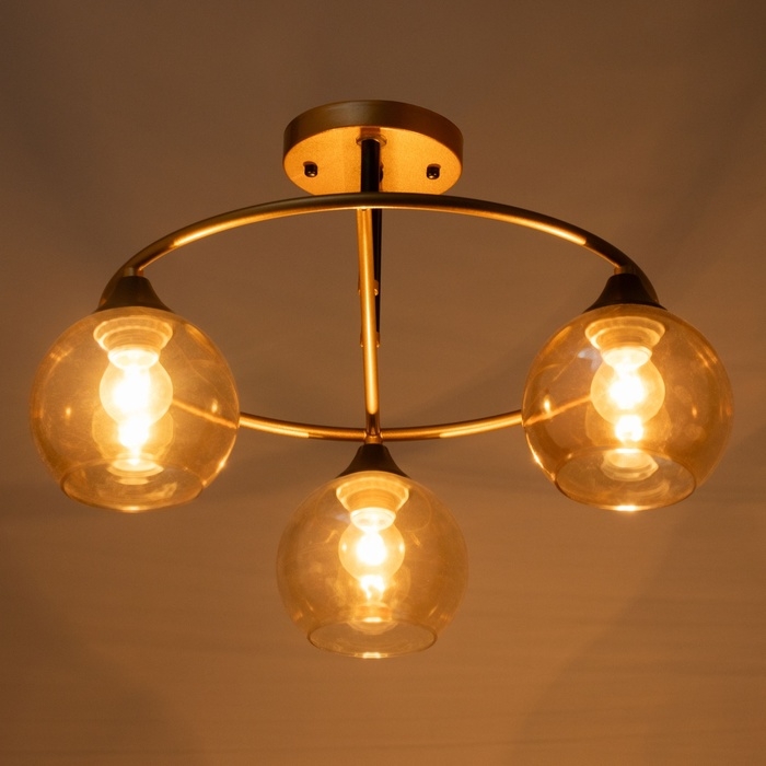 Люстра Люстра "Сицилия" 3х60Вт Е27 Золото 49х49х25,5см