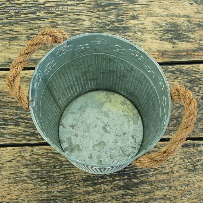 Кашпо  Кашпо "Ведерко Фрейя" 15х15х15см