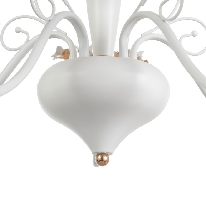 Люстра Люстра "Лиолет" 5хЕ14 40Вт бело-золотой 56х70х56 см BayerLux