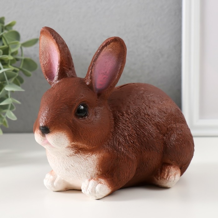 Копилка Копилка "Кролик №1 Рыжий" высота 14 см, ширина 10 см, длина 18 см