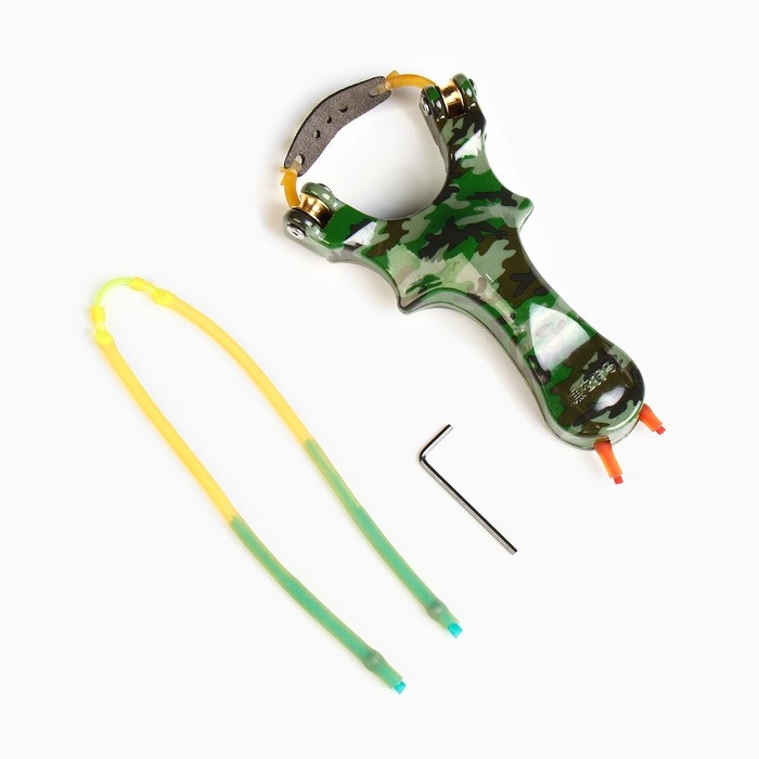 Рогатка спортивная Рогатка спортивная "Камуфляж" со жгутом для стрельбы стрелами, пластик, 15 см