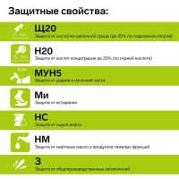 Рабочие кожанные ботинки Prosafe basic 13, подносок термопласт, размер 42