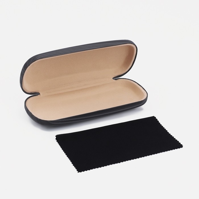 Футляр для очков на хлопушке, длина 16 см, цвет серый Футляр для очков на хлопушке, длина 16 см, цвет серый