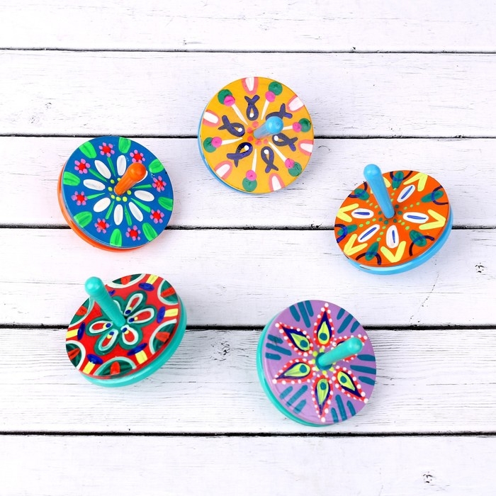 Волчок двойной большой Волчок двойной большой "Расписной", МИКС