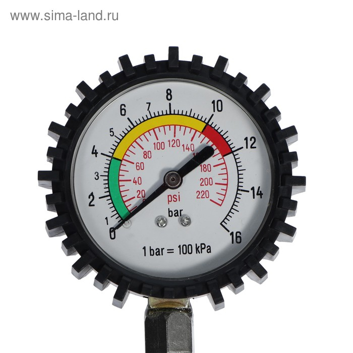 Манометр шинный для легковых и грузовых автомобилей, двустороннее соединение, МИКС Манометр шинный для легковых и грузовых автомобилей, двустороннее соединение, МИКС