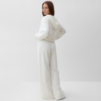 Костюм женский (толстовка и брюки) KAFTAN Plushy р. 52-54, белый