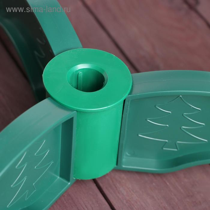 Подставка для искусственной ёлки (d=2 см), малая, d=50 см, цвет тёмно-зелёный Подставка для искусственной ёлки (d=2 см), малая, d=50 см, цвет тёмно-зелёный