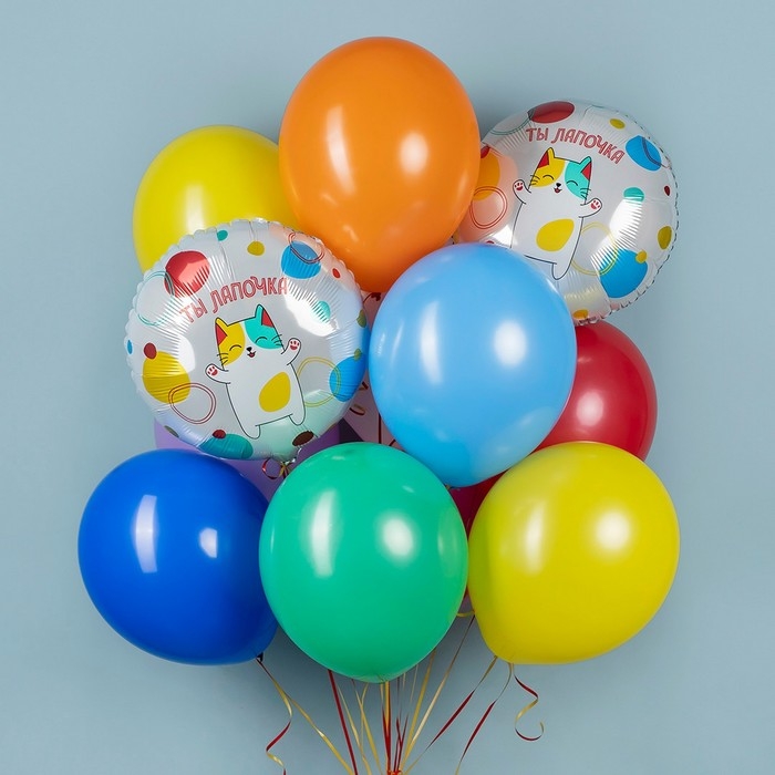 Шар фольгированный 18 Шар фольгированный 18" «Ты лапочка», круг