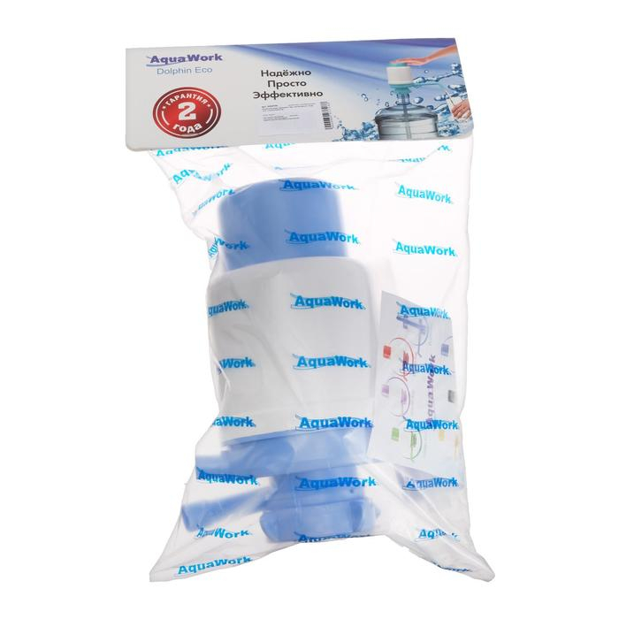 Помпа для воды  Помпа для воды "Дельфин" Эко, механическая, под бутыль от 11 до 19 л, голубая