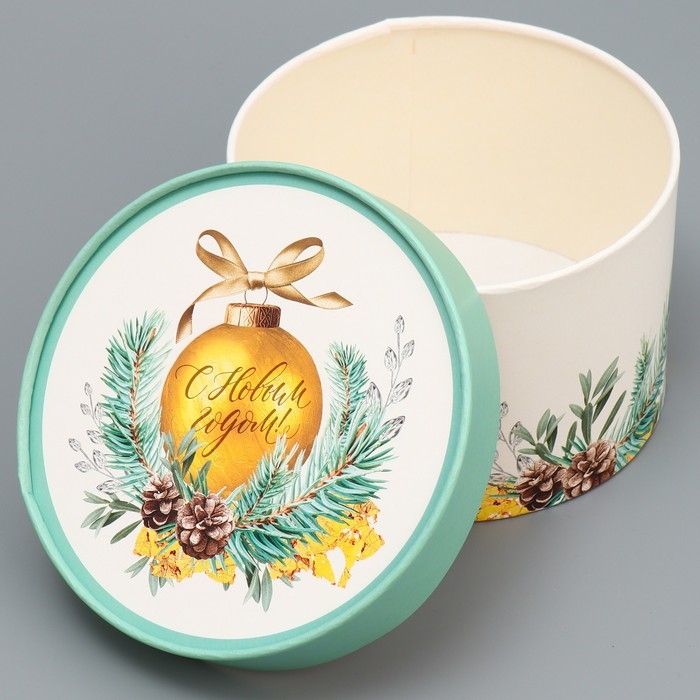 Набор шляпных коробок 3 в 1 «Золото», 16 х 10, 14 х 9, 13 х 8.5 см, Новый год Набор шляпных коробок 3 в 1 «Золото», 16 х 10, 14 х 9, 13 х 8.5 см, Новый год