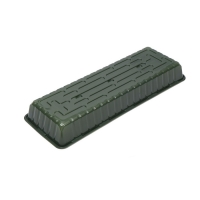 Мини-парник для рассады, 58 × 21 × 12 см, без вставок, тёмно-зелёный, Greengo