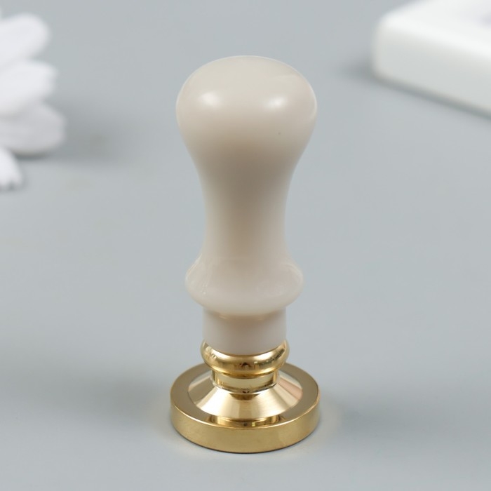 Печать для сургуча с пластиковой ручкой "Рождественские колокольчики" 2,5х2,5 см