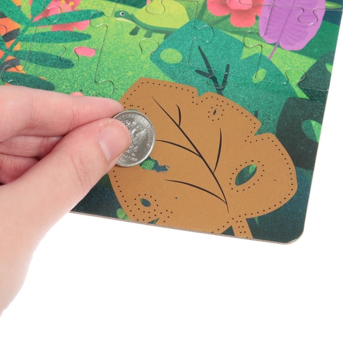 Пазл со скретч слоем «Секрет тропиков», 92 детали