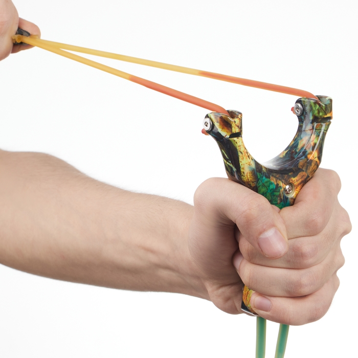 Рогатка спортивная Рогатка спортивная "Камуфляж" со жгутом для стрельбы стрелами, металл, 13 см