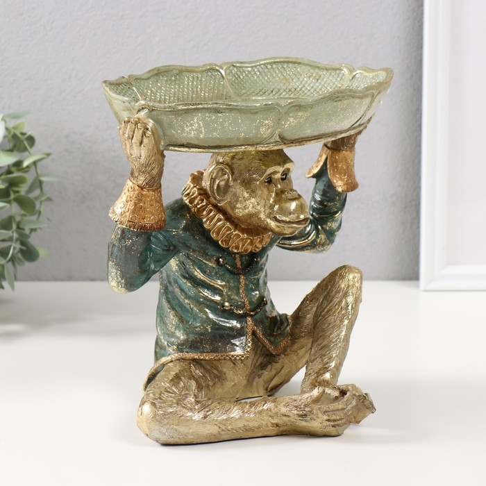 Сувенир полистоун подставка  Сувенир полистоун подставка "Шимпанзе в рубахе" 21х17,5х21,5 см