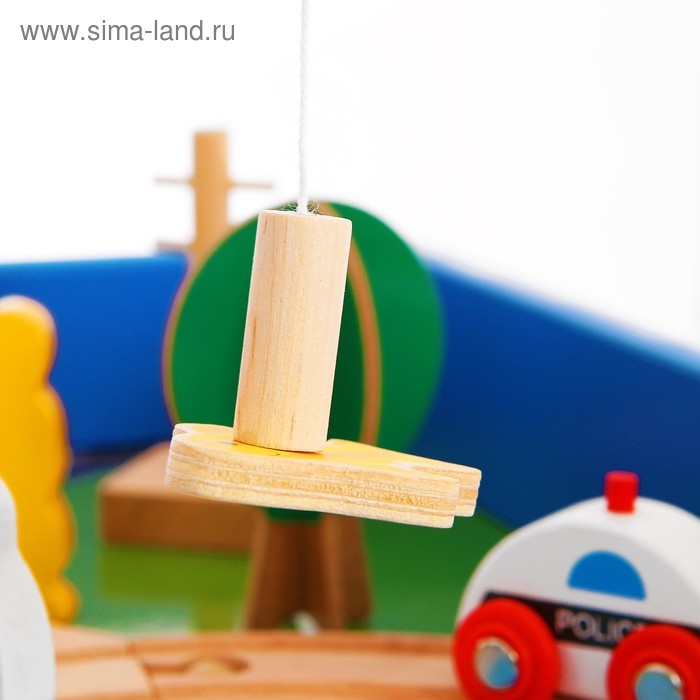 Железная дорога, 88 элементов, стол в комплекте Железная дорога, 88 элементов, стол в комплекте