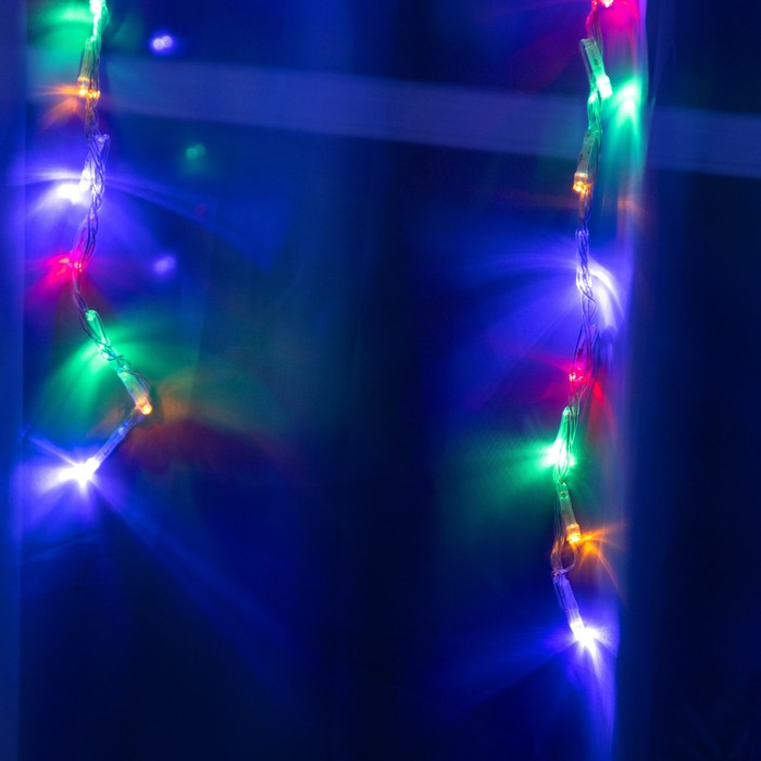 Гирлянда «Водопад» 2 × 1.5 м, IP20, прозрачная нить, 400 LED, свечение мульти, 8 режимов, 220 В Гирлянда «Водопад» 2 × 1.5 м, IP20, прозрачная нить, 400 LED, свечение мульти, 8 режимов, 220 В