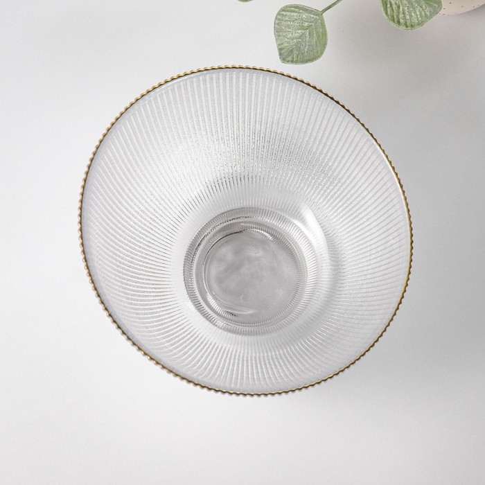 Салатник стеклянный «Орион», 800 мл, d=17,5 см, цвет перламутровый Салатник стеклянный «Орион», 800 мл, d=17,5 см, цвет перламутровый