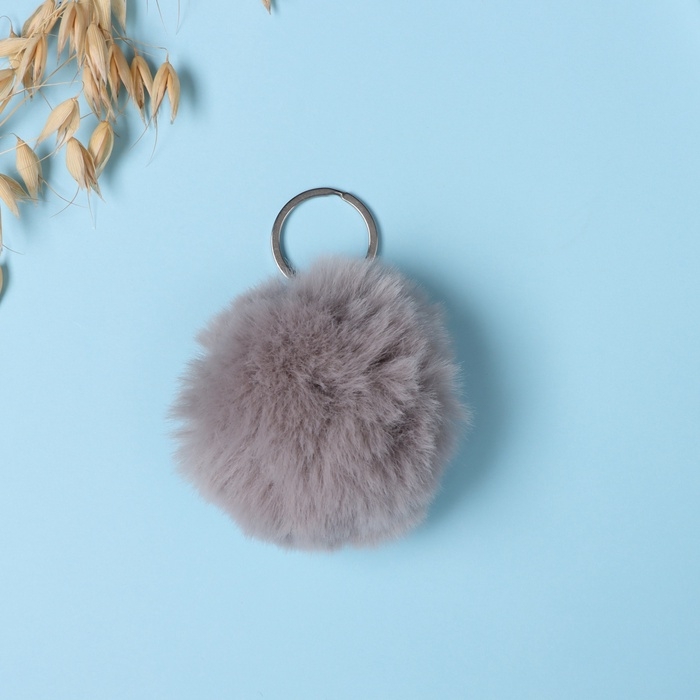 Пушистик на кольце  Пушистик на кольце "Ёжик с бабочкой. Я не колючий!" d=8 см 15х14 см