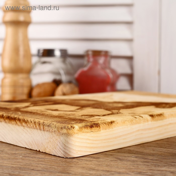 Доска из массива кедра «Лошадь», прямоугольная, 18 × 28 см Доска из массива кедра «Лошадь», прямоугольная, 18 × 28 см